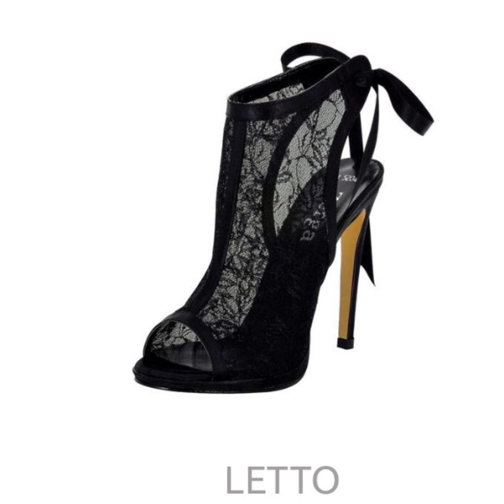 Letto, by Zerga. Lace peep toe, ultra sexy laceup